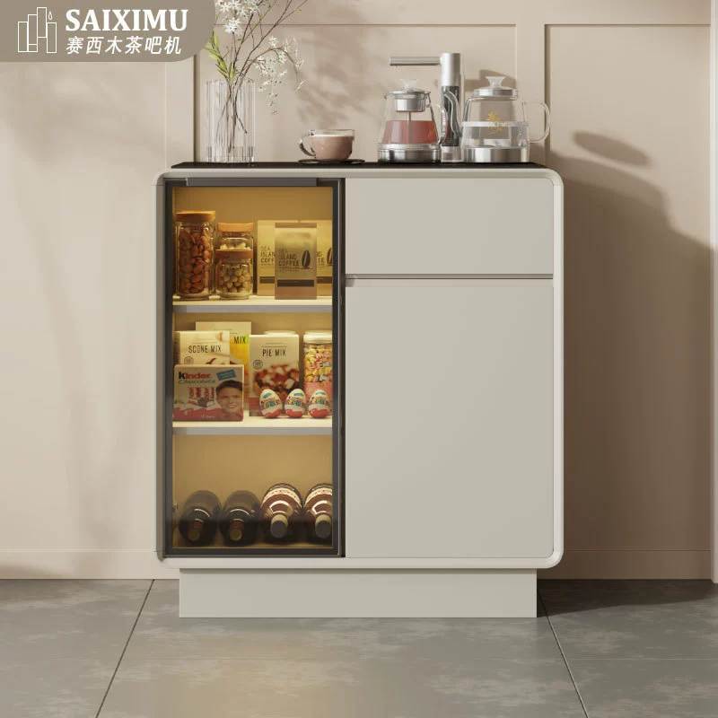 Новый умный голосовой чайный бар машина встроенные шкафы Домашняя гостиная автоматическая многофункциональная диспенсер для воды шкаф из массива дерева