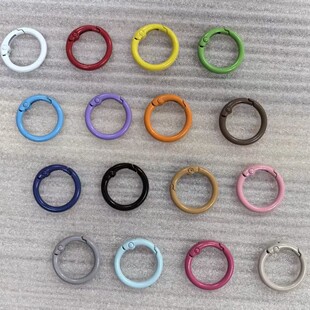 25mm����Ȧ��耳׿۰����diy��ɫ�����\�Ͻ��֙C��Ʒ���