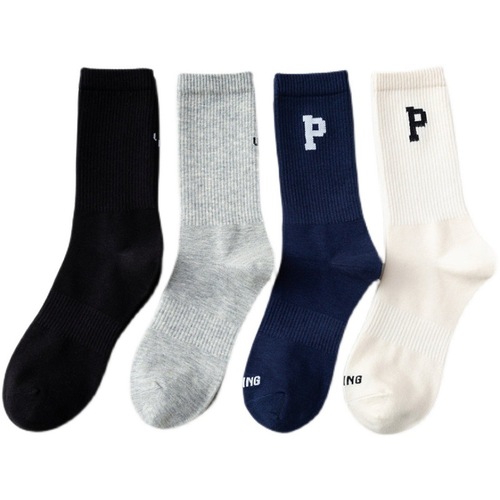 Long socks spring new ins trendy letter sports Hong Kong style couple style personalized socks