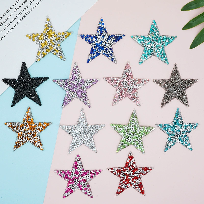 Длинная и широкая ручная работа пятиконечная звезда горячего расплава и горячего сверла