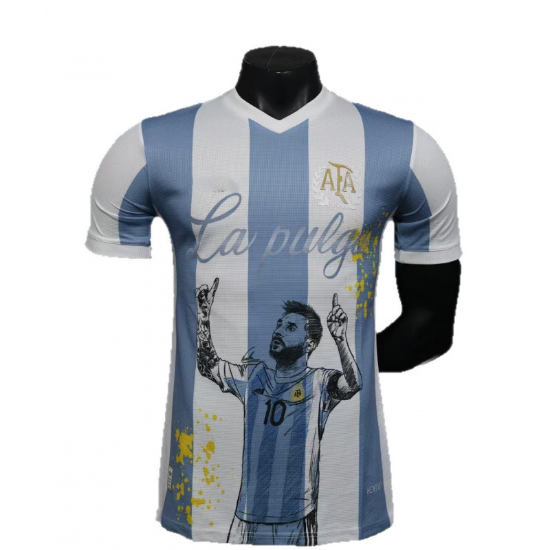 25-26 Jugadores argentinos, uniformes de fútbol de fans, uniformes de entrenamiento de edición especial de Messi, España