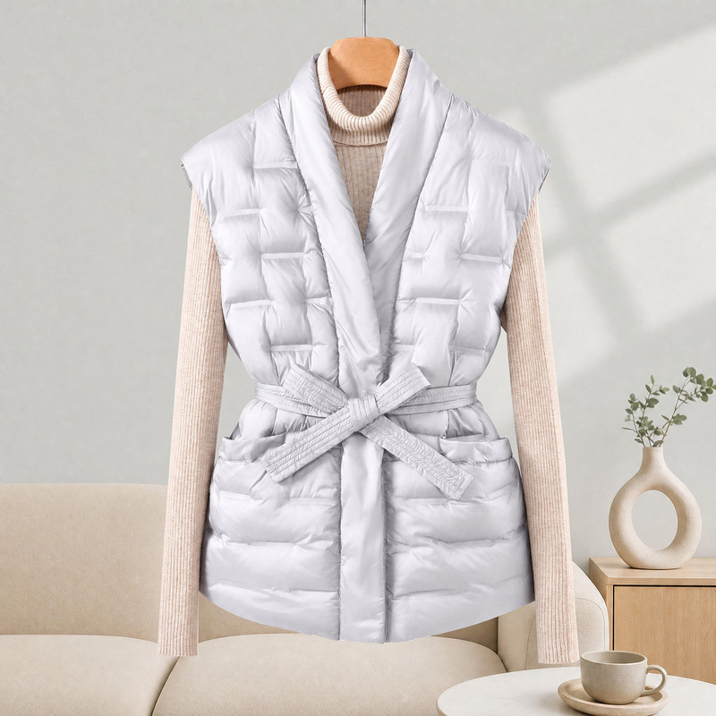 2026 winter new style down vest for women, fashionable loose fit, slimming, chic, versatile, trendy outerwear 2026 winter new style down vest for women, fashionable loose fit, slimming, chic, versatile, trendy outerwear