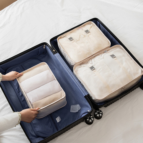 Light luxury twill travel storage bag | Simple luggage bag for business trips | Multi-functional, lightweight, breathable, and perfect for storing clothes