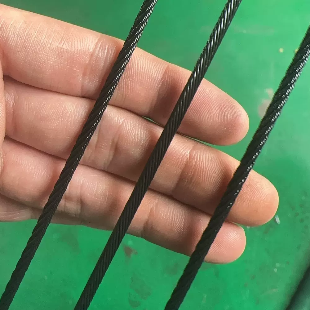 厂家直供发黑钢丝绳 防反光防腐蚀 多种规格按需加工批发