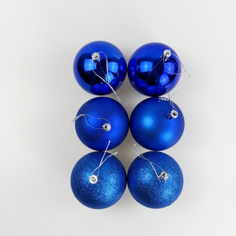 クリスマス装飾 4/6/8 センチメートルプラスチックカラー電気メッキクリスマスボールセットクリスマスツリーペンダントホリデーデコレーション|undefined
