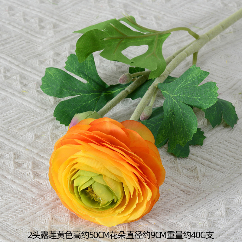 造花黄色花レモンオレンジイエロードーパミンフォレストウェディングウェディングホーム油絵風造花卸売|undefined