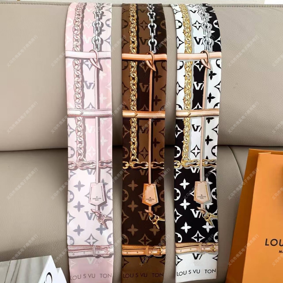 Thin and Long Silk Scarf for Women, Made of Real Silk Twill, Korean Style Hair Tie, Shirt Collar Scarf, Decorative Accessory for Tying Bags