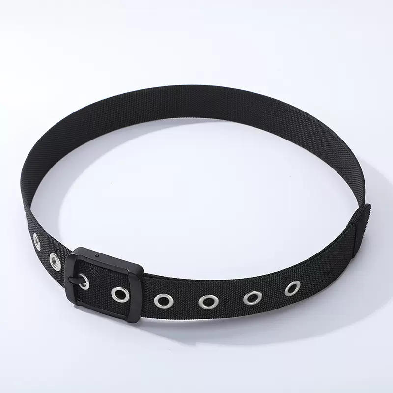 新款针扣尼龙腰带青年休闲百搭帆布编织裤带现货批发户外休闲腰带