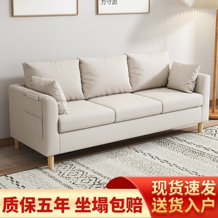 Small Apartment Sofa Modern Simple Internet Celebrity Single and Double Living Room Apartment Rental Bedroom Simple Small Sofa Wholesale