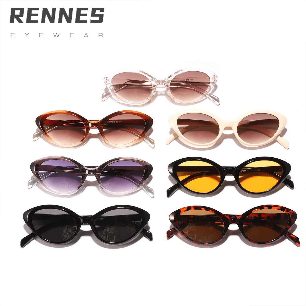 Nuevas gafas de sol de ojo de gato retro con personalidad