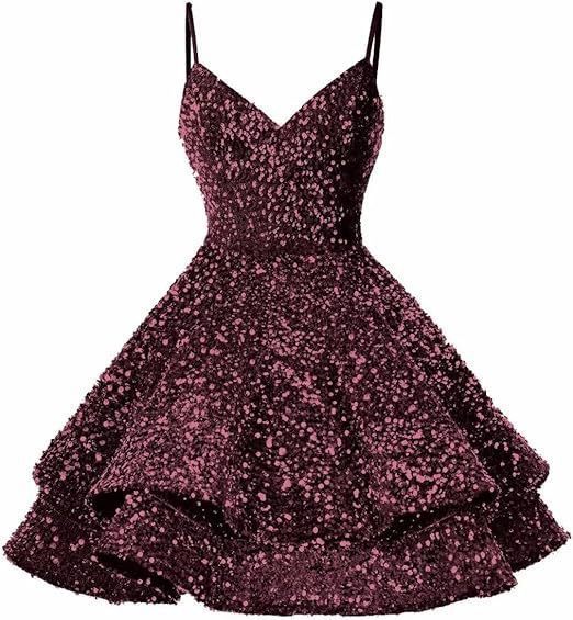 Vestido de noche de lentejuelas azul nuevo vestido corto de tirantes transfronterizo temperamento vestido de fiesta de cumpleaños de alta gama de nicho image 12