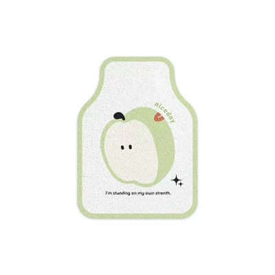 floor mat, mud-scraping, anti-dirt, Avtomobil döşəmə paspasları - lime-apple-single-front-row-wire-loop-5060cm-1-picture