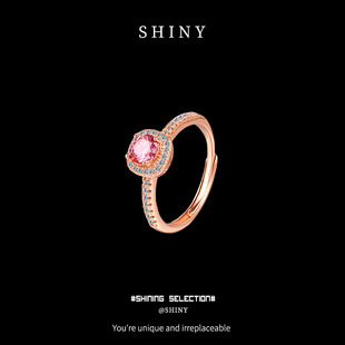 Korean Style Simple Sugar Ring Women's Exquisite Light Luxury Niche Micro-inlaid Advanced Design Sense Ring Sterling Silver All-match Bracelet