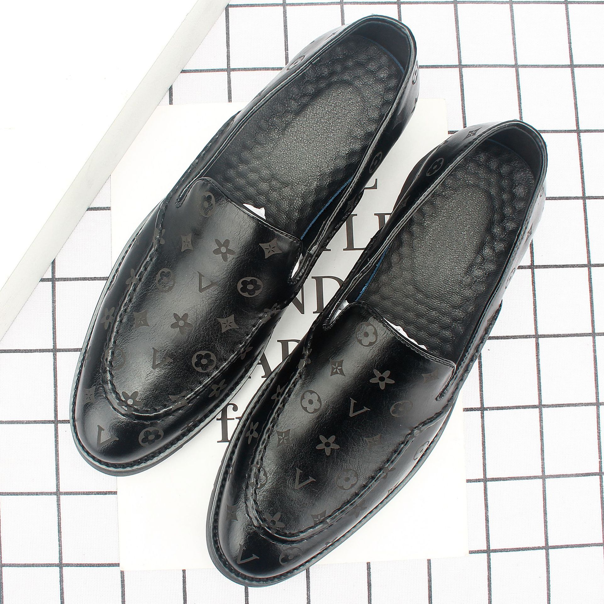 ��Ь�ļ��¿�Ӣ������ƤЬ��ʿ��ͷ�׽��ָ�Ьһ�ŵ�����Ь��230