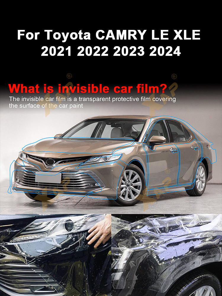 Cross-border exclusive for Toyota Camry LE XLE TPU invisible paint protective film to prevent scratches and brighten