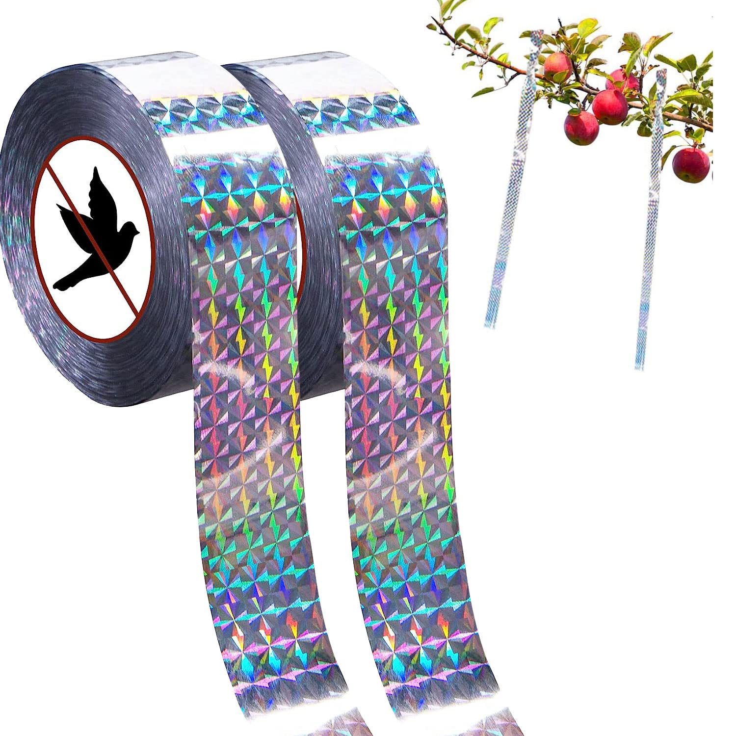 驱鸟辐射彩带果园菜园双面反光彩带Bird Repellent Tape