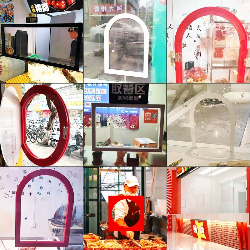 Акрил овощной рынок Lo-wei гастроном магазин продает прозрачное окно на вынос