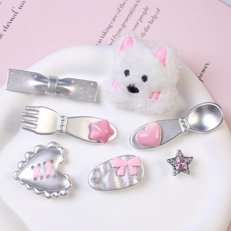 Silver Series Imitation Fork and Spoon Hairpin Accessories DIY Jewelry Parts Phone Case Bag Clothing Hat Materials Wholesale Silver Series Imitation Fork and Spoon Hairpin Accessories DIY Jewelry Parts Phone Case Bag Clothing Hat Materials Wholesale