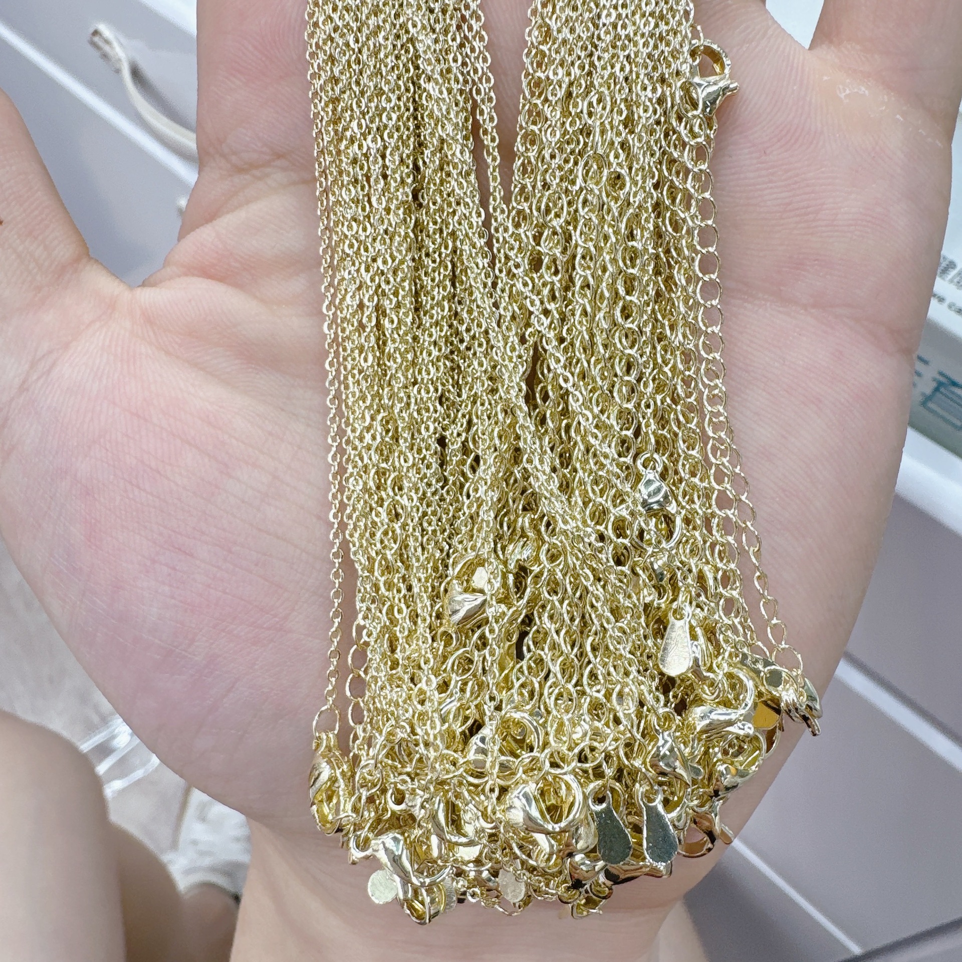 4g Weight Chain Jewelry Making Type 1 Piece Copper Cable Chain Chain Chain