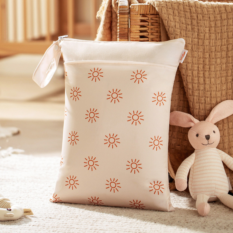 Cross-Border Spot Scandinavian Style Fashion Art Print Storage Bag Wet and Dry Separation Waterproof Diaper Bag Wetbag Cross-Border Spot Scandinavian Style Fashion Art Print Storage Bag Wet and Dry Separation Waterproof Diaper Bag Wetbag