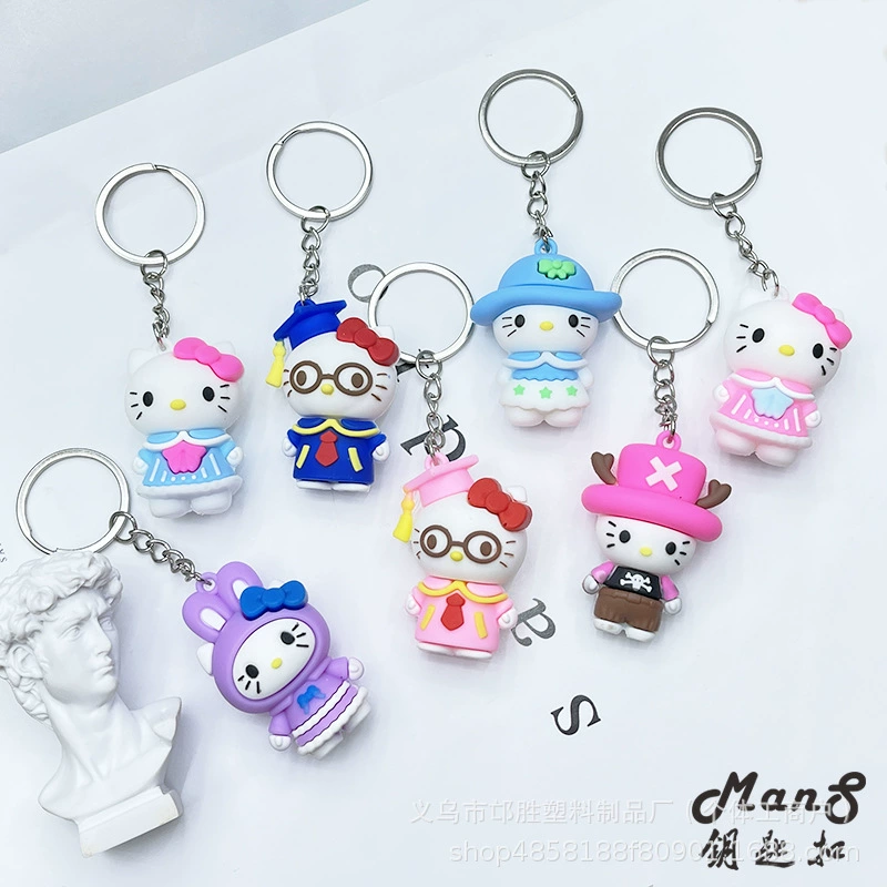 Hello Kitty, Sanrio, брелок, мультяшная подвеска, автомобильные ключи, новая коллекция