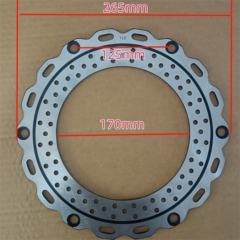 Electric Vehicle Disc Brake Rotor Thickened Front Thick Wheel Electric Scooter 220 265 180 Brake Rotor Electric Motorcycle Wheel Brake Rotor Universal