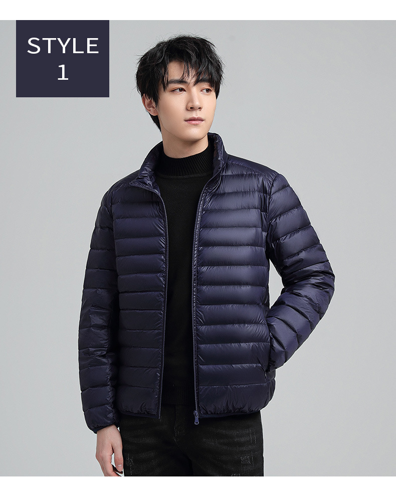 Abbigliamento maschile taglie forti uomo tinta unita semplice colletto alto cappotto in cotone stile slim caldo cappotto in cotone uomo_voghion.com