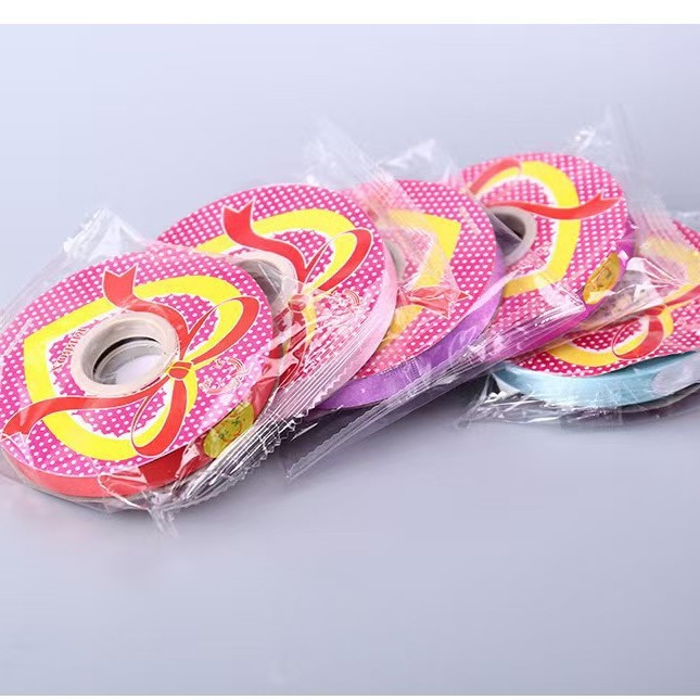 Decoración de la sala de bodas Cinta de decoración Suministros de boda Globos de boda Cinta de decoración Cinta de color sólido Cinta de plástico pp