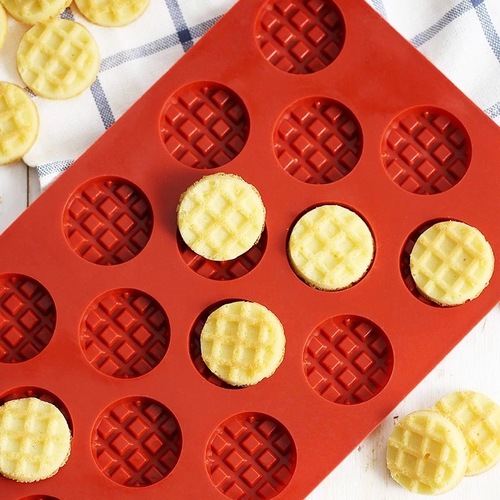 Oven waffle mold silicone baking pan homemade waffle cake baking tools chocolate fondant DIY dessert