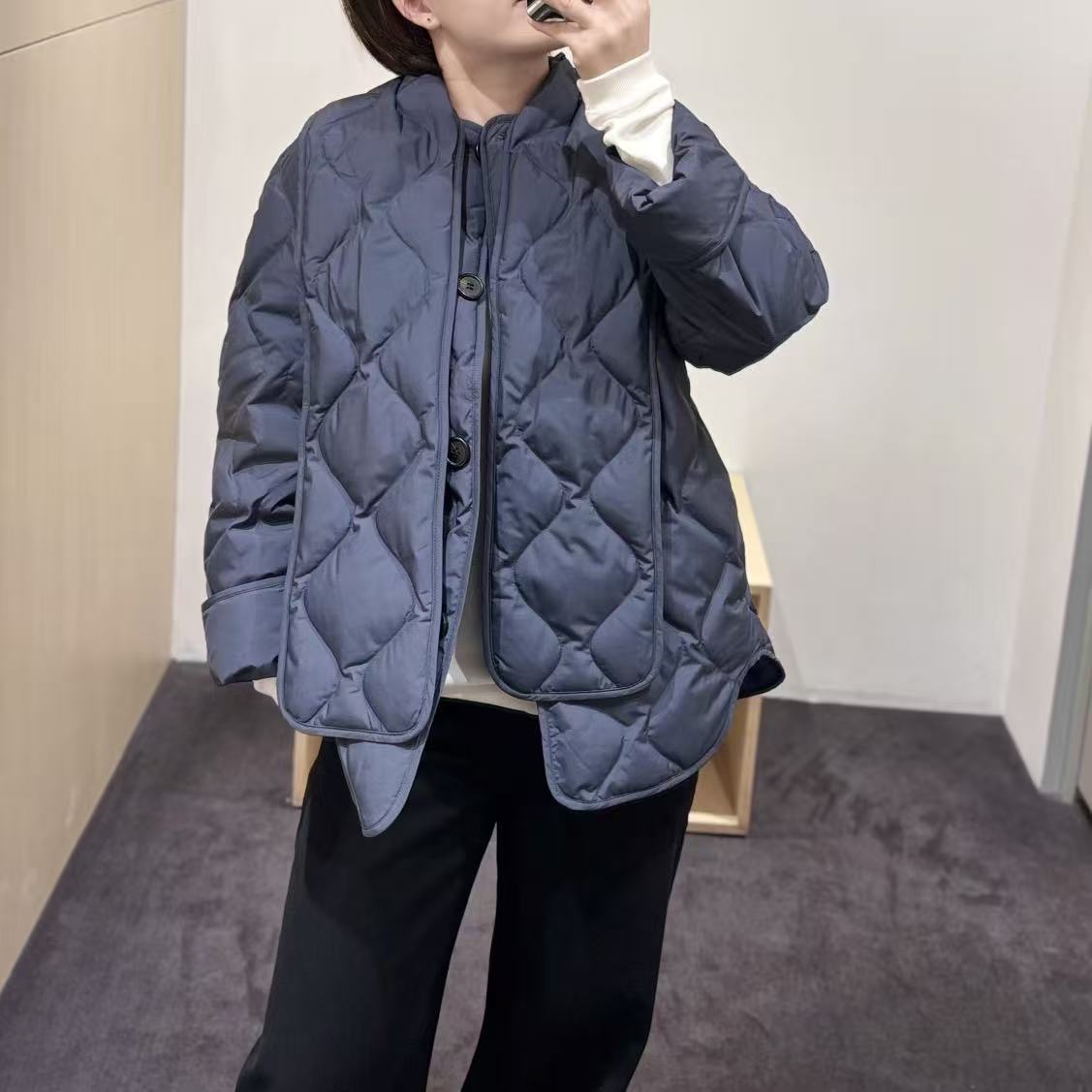 C Women's Standard Fit Quiet Luxury Style Scarf High Intelligence Jacket 2025 Autumn New Product 1305995002