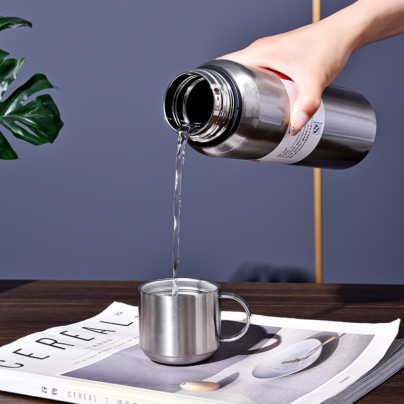 Taza de aislamiento para hombres de gran capacidad 304 taza de té de acero inoxidable separación de taza de té de niños hervidor de acero completo 1500ML