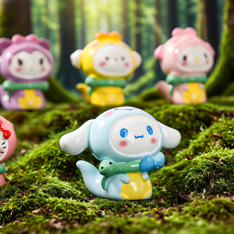 かわいいサンリオキャラクターのミニフィギュア、オフィスデスク用小物、樹脂工芸品、ブラインドボックスアクセサリー卸売|undefined
