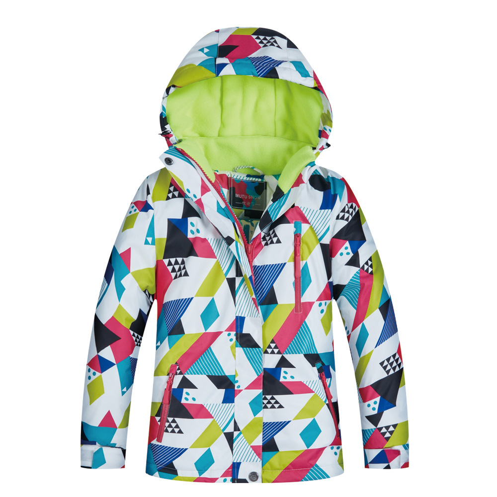 @Winter Outdoor Sports Children's Ski Suit Boys and Girls Waterproof Windproof Thickened Warm Ski Jacket Dropshipping