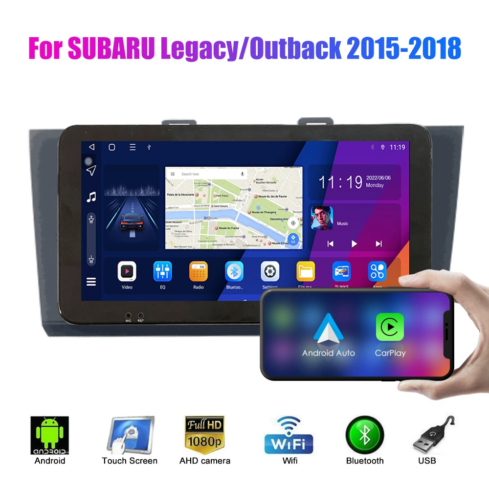 Подходит для Subaru Legacy/Outback 2015-2018 Android-автомобильная навигация GPS с камерой заднего вида, всё-в-одном