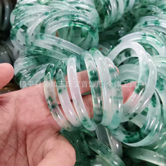 メーカー卸売り氷種石英岩玉ブレスレット翡翠色の花の細い玉の腕輪の玉玉は腕輪のブレスレットになります。