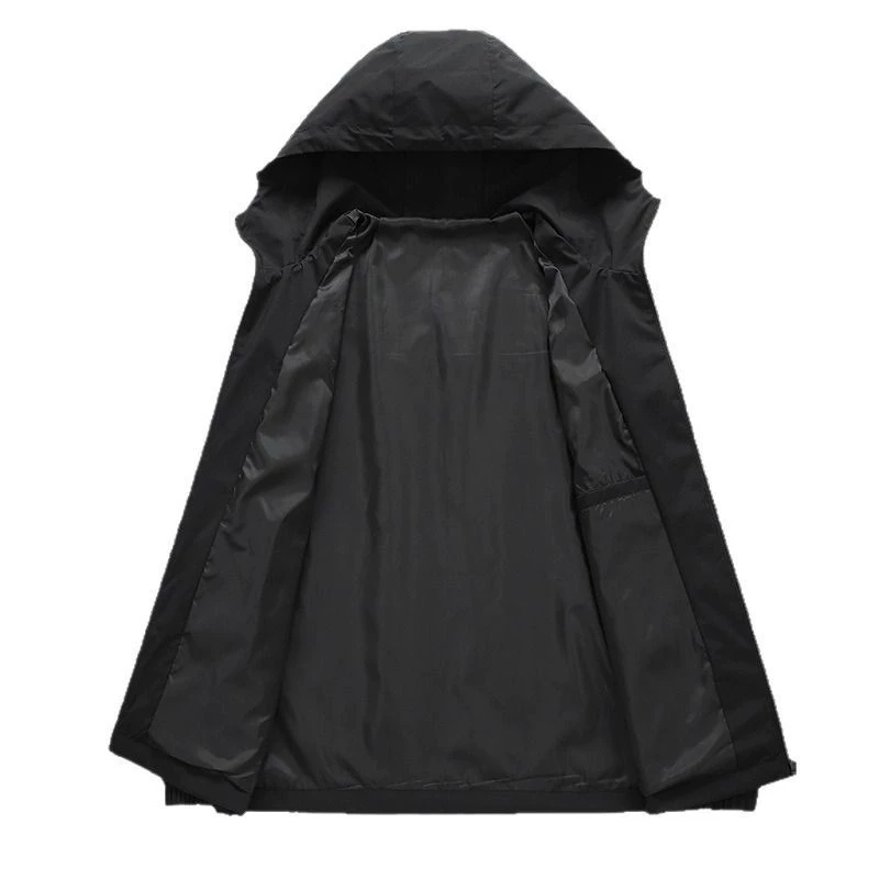 Куртка, ветронепроницаемое модное trench с капюшоном для отдыха, осень, для подростков