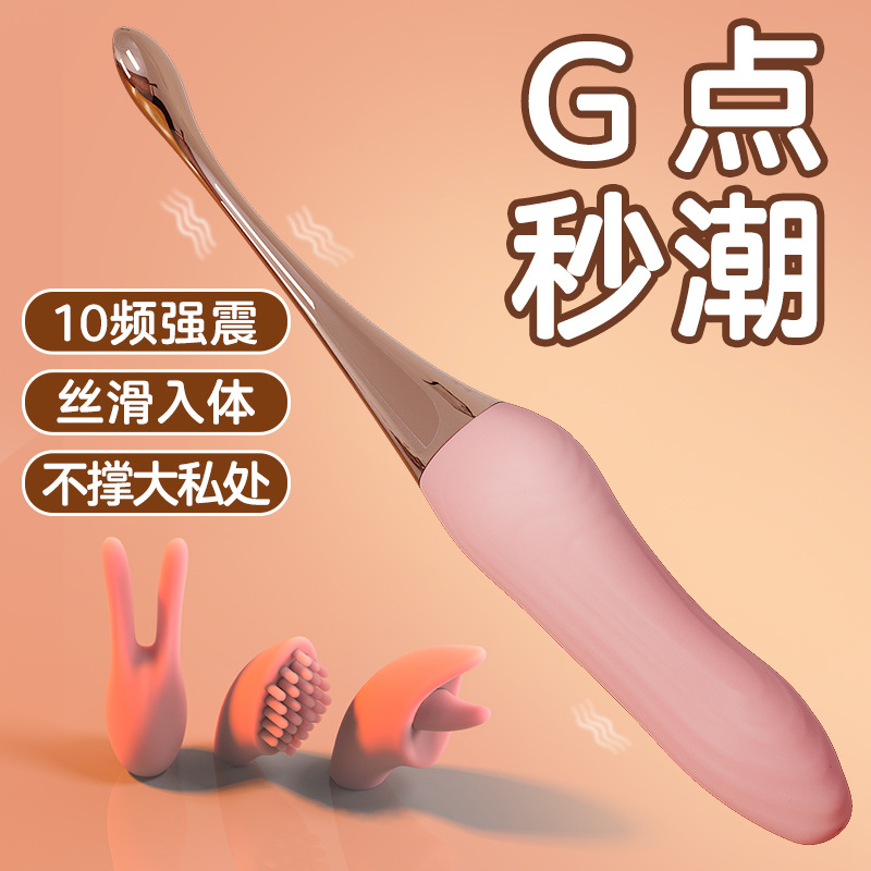 Jiuai Zhu Xuan Vibrating Anal Plug with Beads, Electric AV Vibrator, Adult Sex Toy — detail image 1