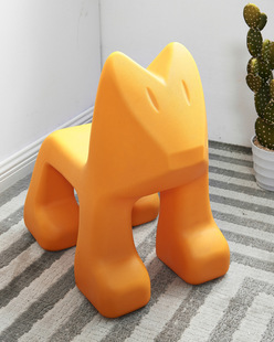 Cartoon Little Fox Art Chair Children's Stool Living Room Simple Low Stool