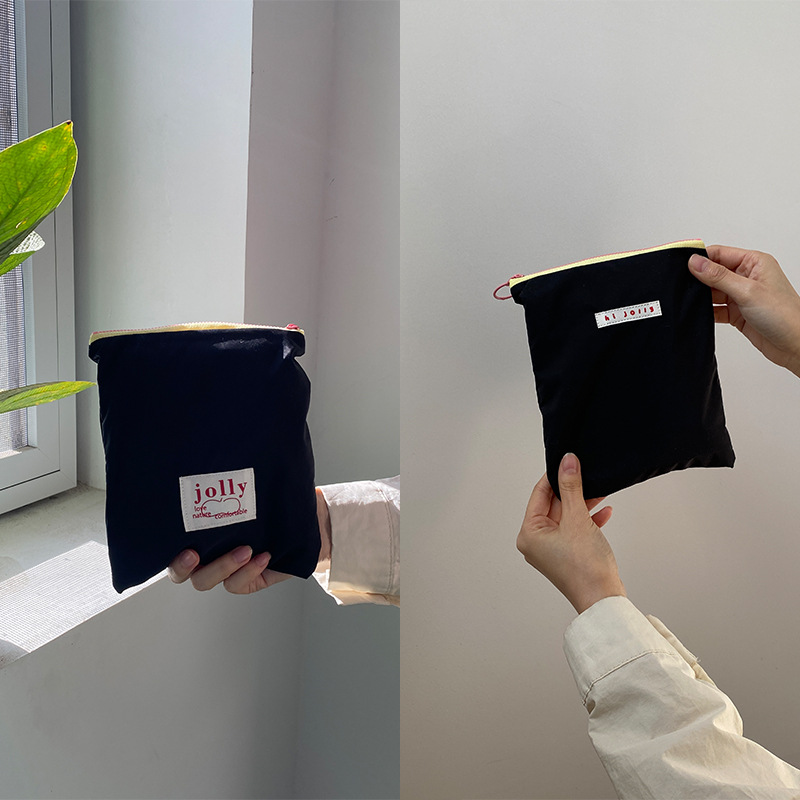 수직 동전 지갑 블랙