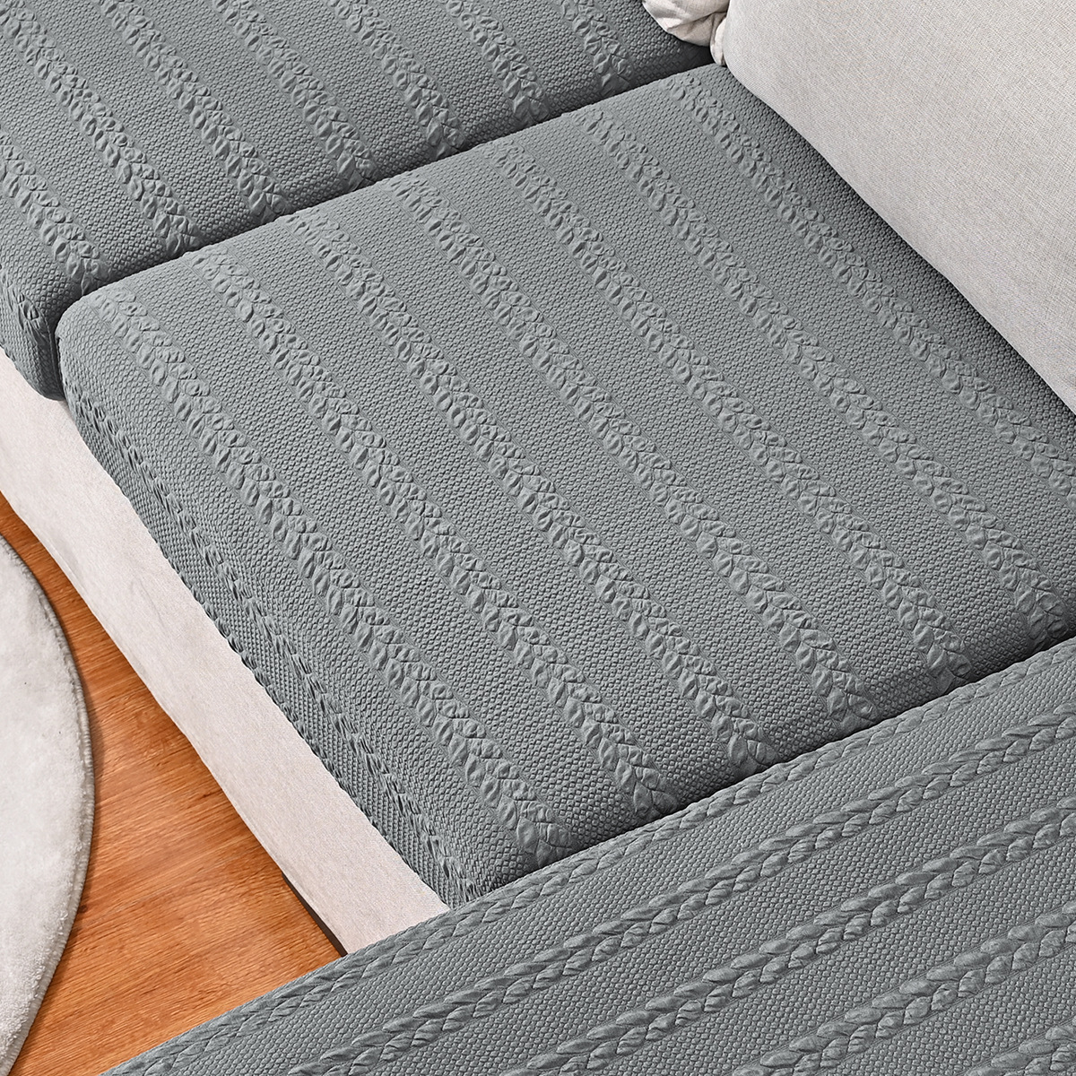 Amazon transfronterizo elástico jacquard pequeño sofá cojín de gazel polvo universal cubierta de sofá en stock