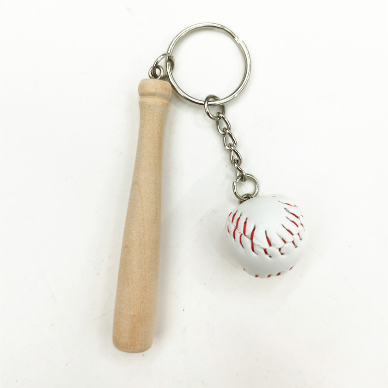Simple Style Sports Ball Pu Leather Metal Unisex Bag Pendant Keychain display picture 1