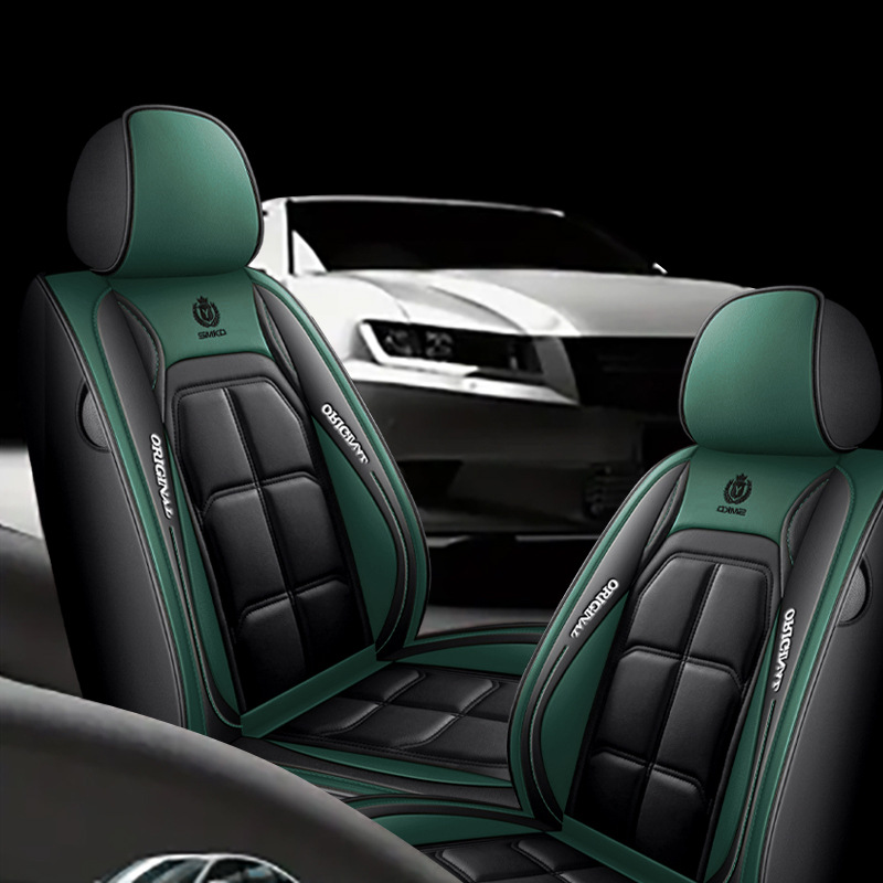 Cross-Border Foreign Trade Amazon All-Inclusive Seat Cover Full Leather Abs Car Seat Cushion Main and Passenger Seat Cover Four-Season Universal Cushion