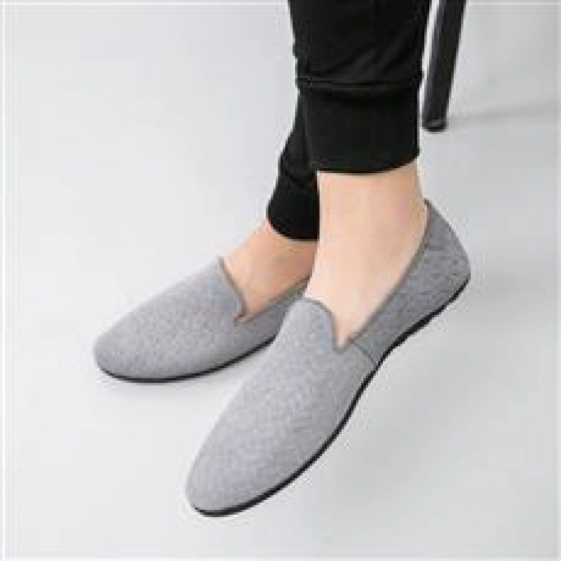 2024 Новый корейский модный тренд бобовая обувь мужская мягкая кожа британский стиль педаль 44 ярда водная мужская обувь