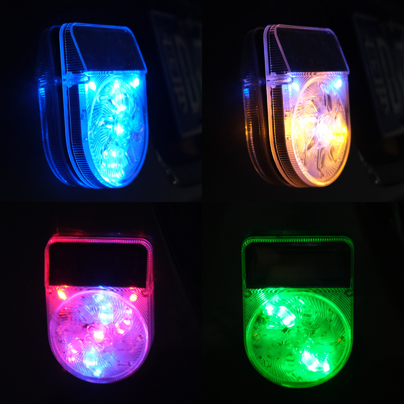 Nighttime Parking Anti-Tailgating Solar Warning Flashing Strobe Light for Trucks with Leading Beam Strong Rear Fog Lights