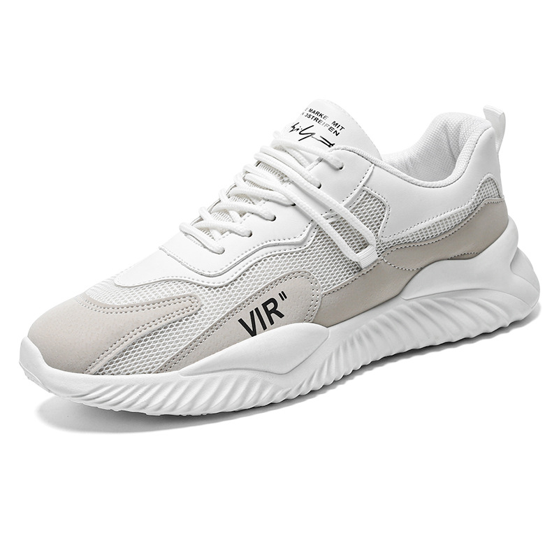 Zapatos de hombre 2024 nuevas zapatillas de primavera mallas transpirables zapatos blancos zapatos de running casuales para hombres zapatos de moda