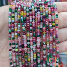 ��Ȼʯ2x4mm��ɫ����������P�鴮��ɢ���ֹ�diy�Ʒ����F؛���l