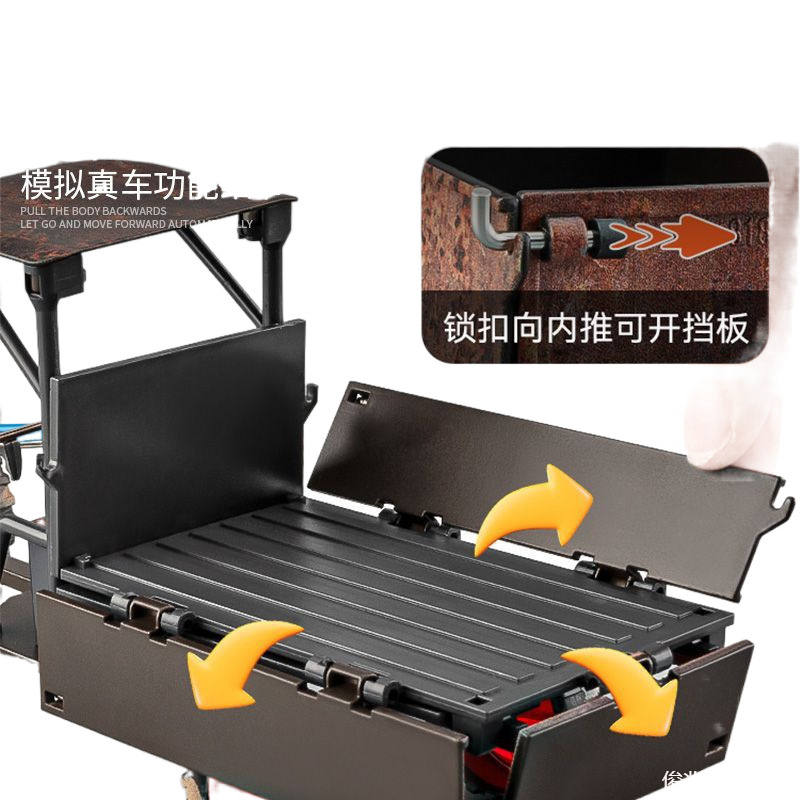 트랙터 오래된 도보 모델 시뮬레이션 합금 자동차 모델 향수 복고풍 장식품 컬렉션 금속 장난감 자동차