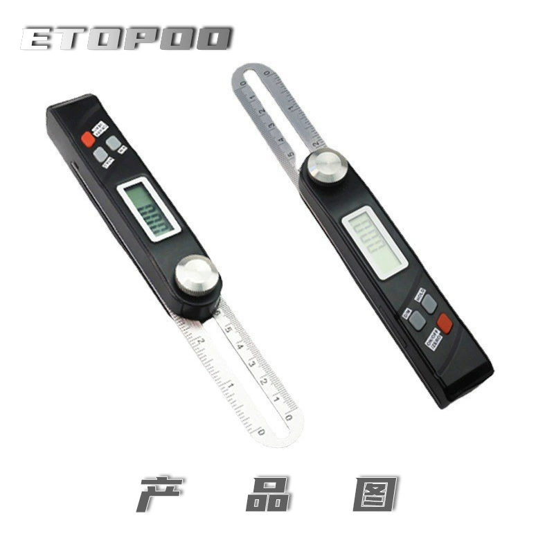 Цифровой угловой датчик ETOPOO, транспортир, комбинированный на 360 градусов, горизонтальная измерительная линейка для деревообработки с наклонным углом Т-образного типа