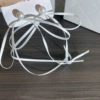 Beige hair band with bow, earrings from pearl, silver 925 sample