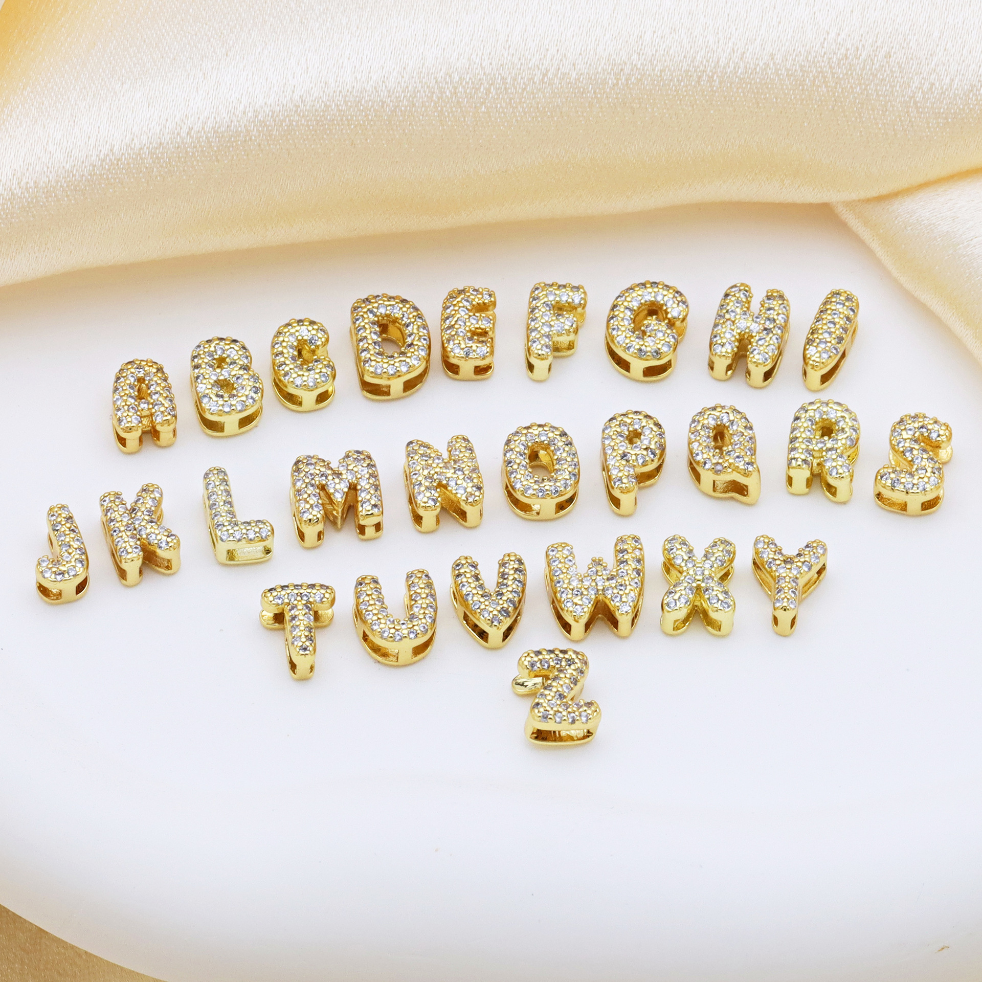 4g Weight Beads, Chain Jewelry Making Type 6*8mm, 8 * 8mm Jewelry Making Size Center-Drilled Drill Orientation Zircon Inlay Material DIY Jewelry Accessories Classification cable chain Chain Type 1 Piece Quantity Copper Material Letter, Heart Shape Pattern Inlay Design Simple Style, IG Style Style 1 Piece 6*8mm 8 * 8mm Copper Zircon Letter Heart Shape DIY Jewelry Accessories Beads Chain 1